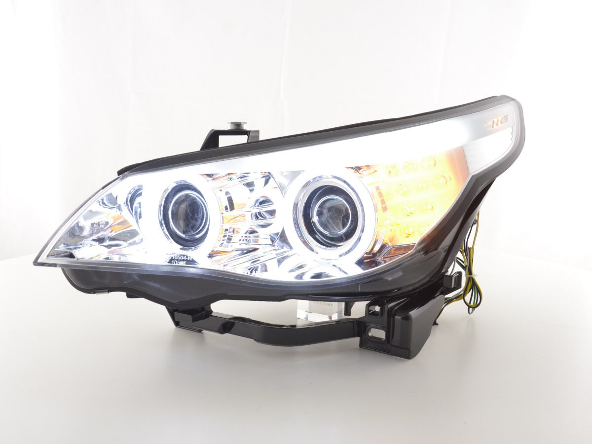 Scheinwerfer Set Xenon Angel Eyes CCFL BMW 5er E60/E61 05-08 chrom für Rechtslenker Scheinwerfer Set Xenon Angel Eyes CCFL BMW 5er E60/E61 05-08 chrom für Rechtslenker